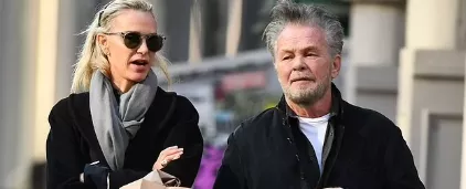 John Mellencamp with his girlfriend