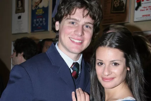 Lea Michele and Jonathan Groff