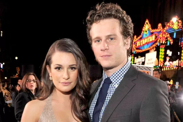 Lea Michele and Jonathan Groff