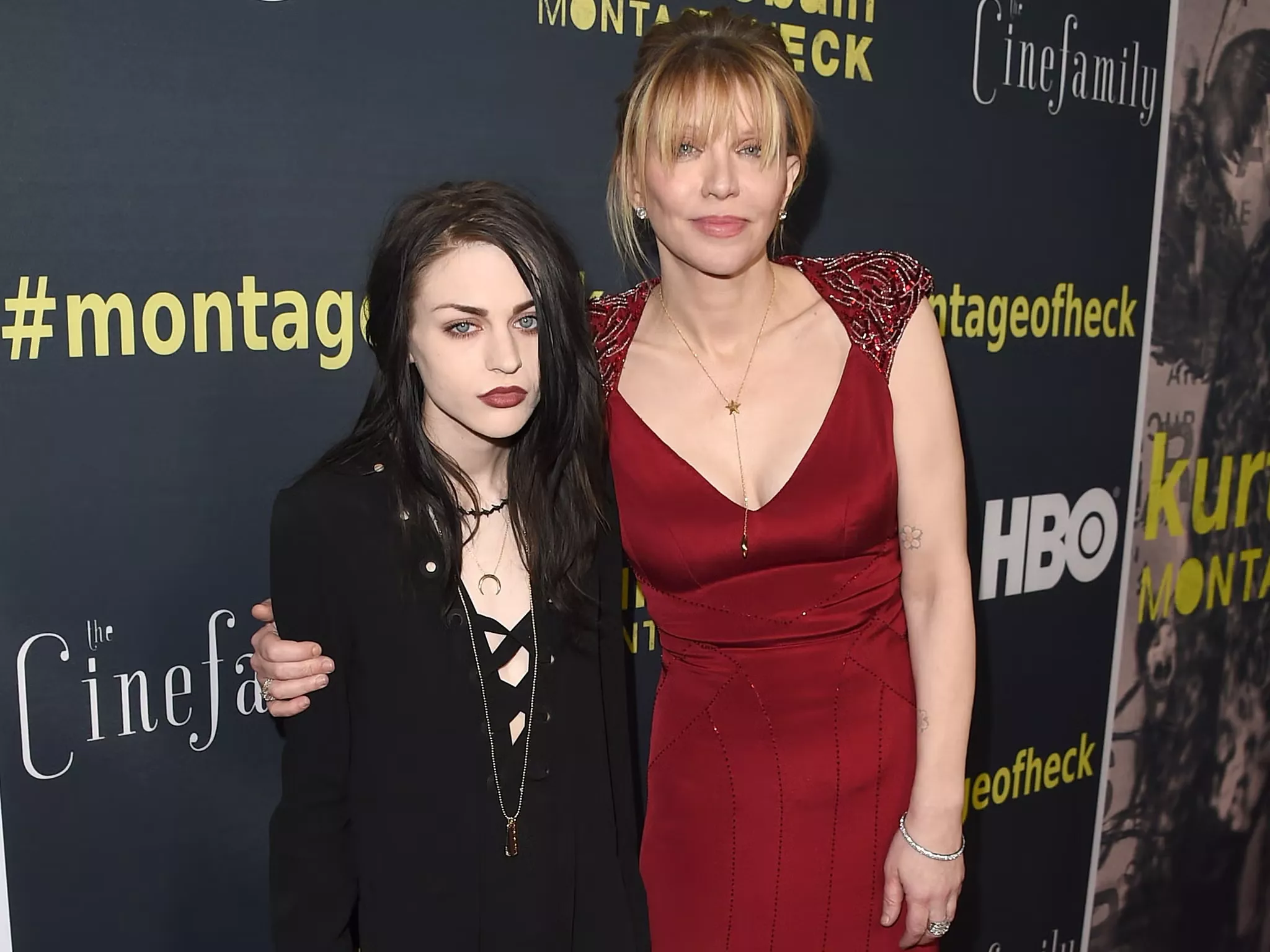 Frances Bean Cobain and Courtney Love