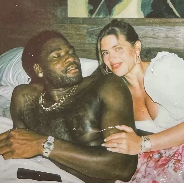 Isaiah Stewart with wife, Kelly Stewart