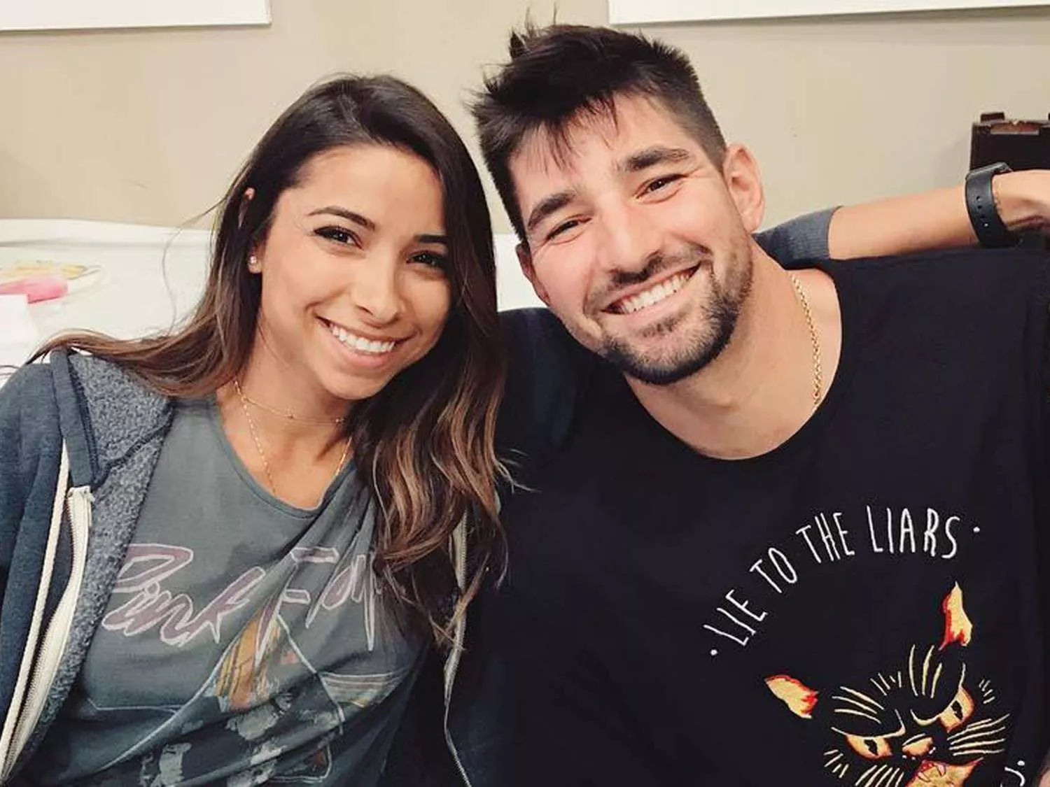 Nick Castellanos with wife, Jessica