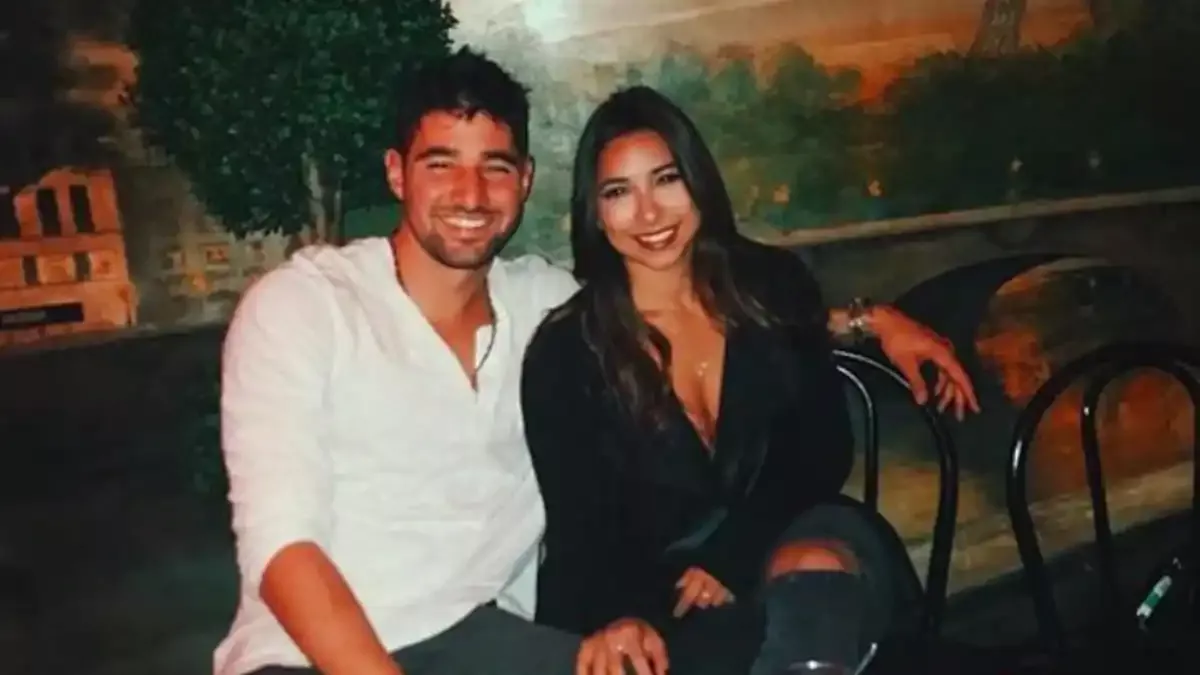 Nick Castellanos with wife, Jessica
