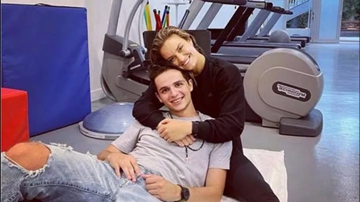 Maria Sakkari with her boyfriend