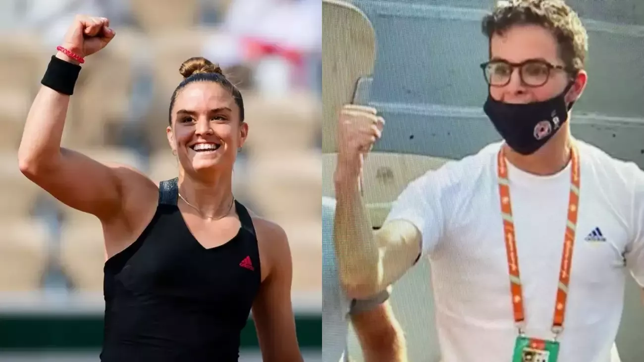 Maria Sakkari and Konstantinos Mitsotakis