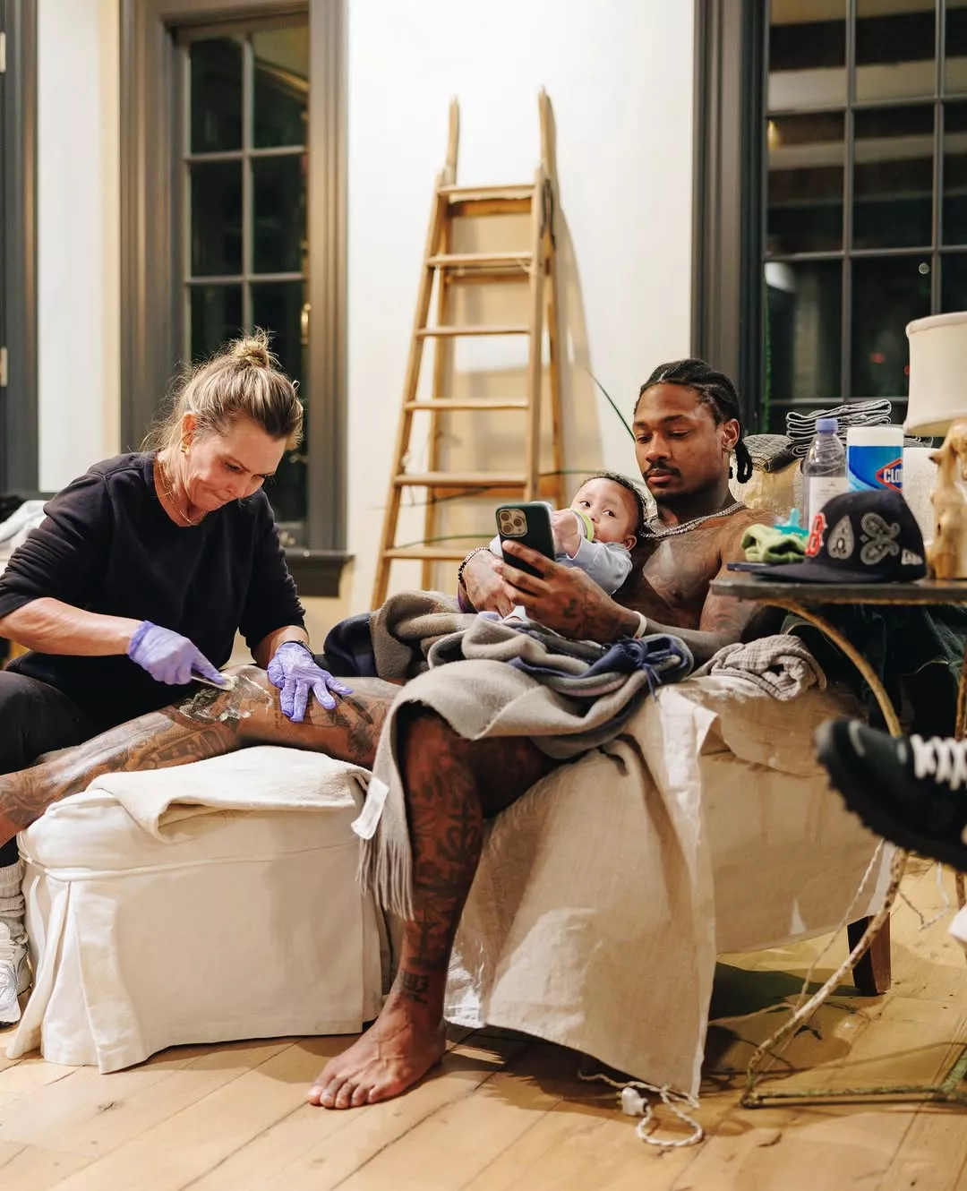 Stefon Diggs with Baby Snoop