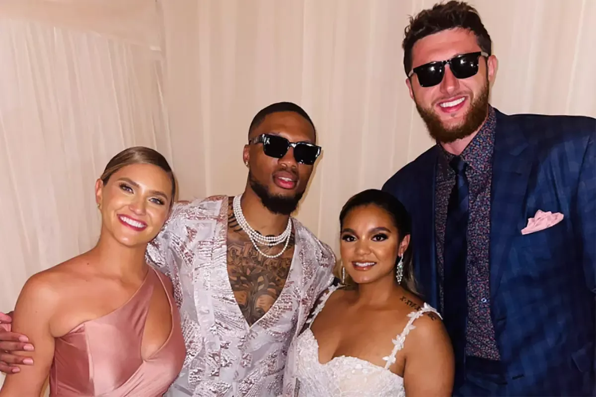 Damian Lillard and Kay'La Hanson wedding