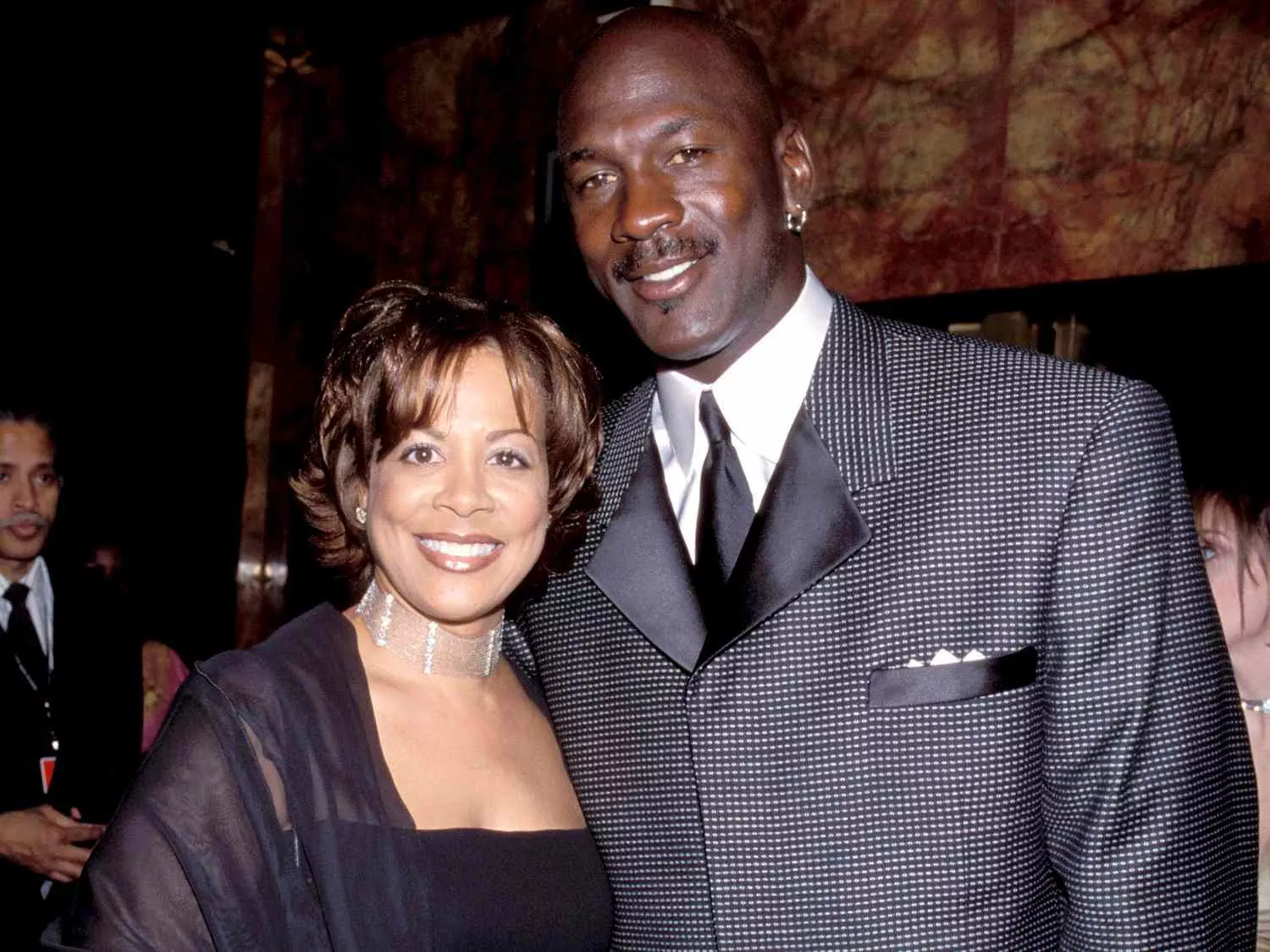 Micheal Jordan with Juanita Vanoy
