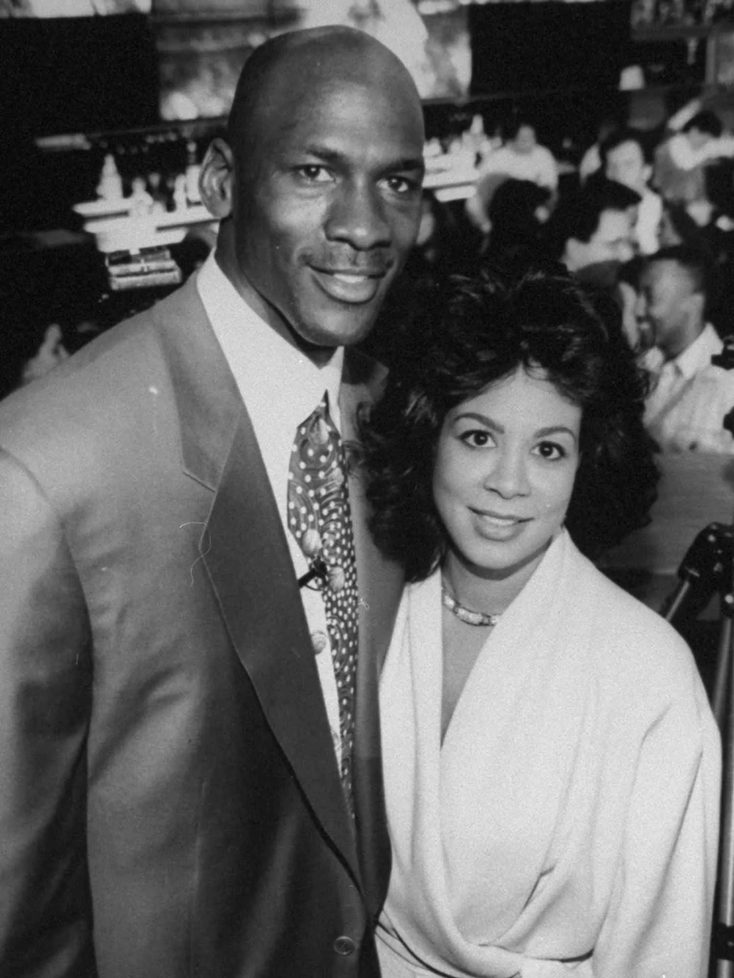 Michael Jordan with ex-wife