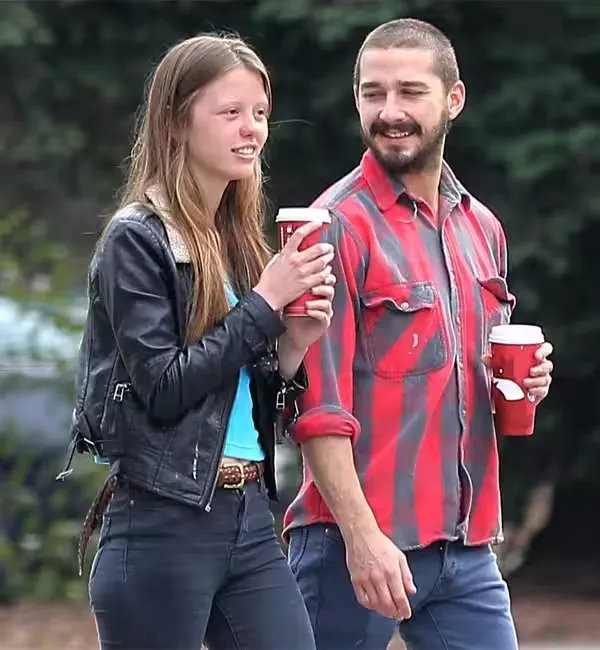 Shia LaBeouf and Mia Goth