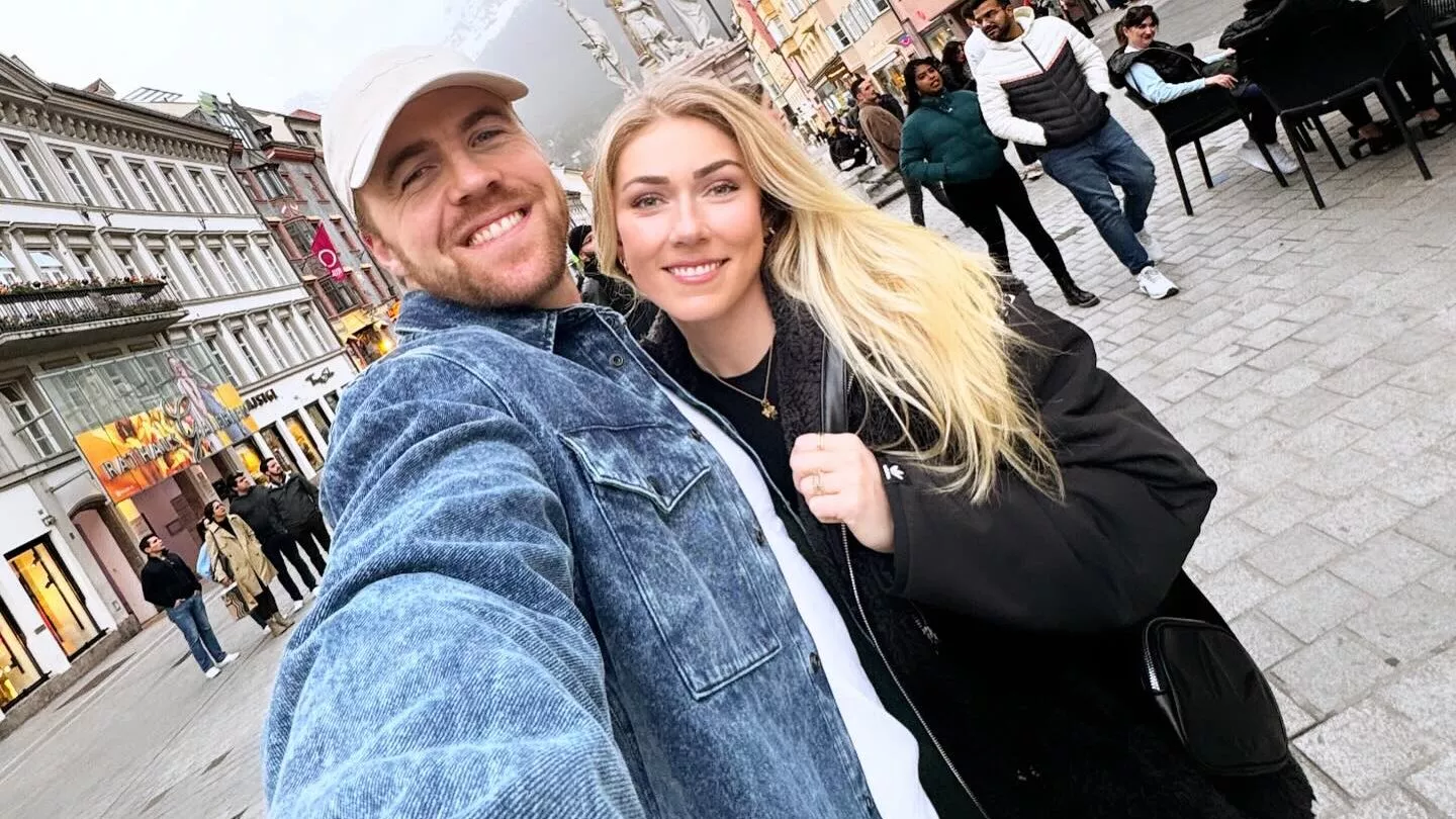 Mikaela Shiffrin and Aleksander Kilde