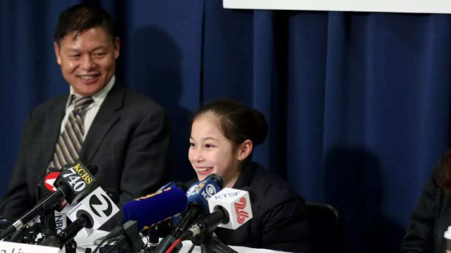 Alysa Liu and Arthur Liu