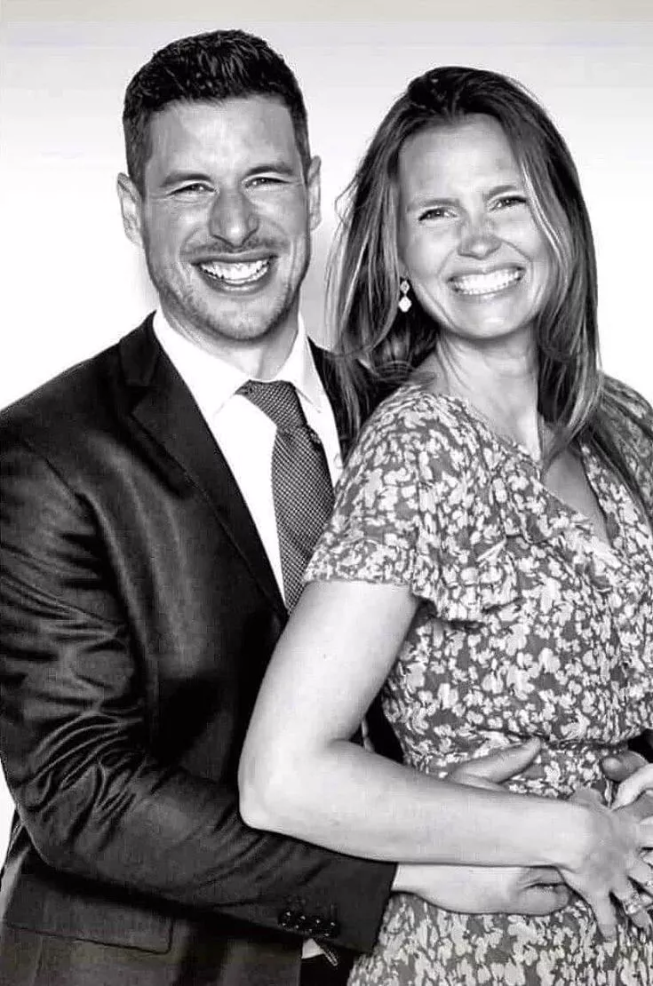 Kathy Leutner and Sidney Crosby