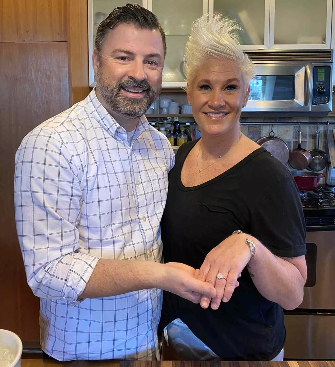 Anne Burrell and husband