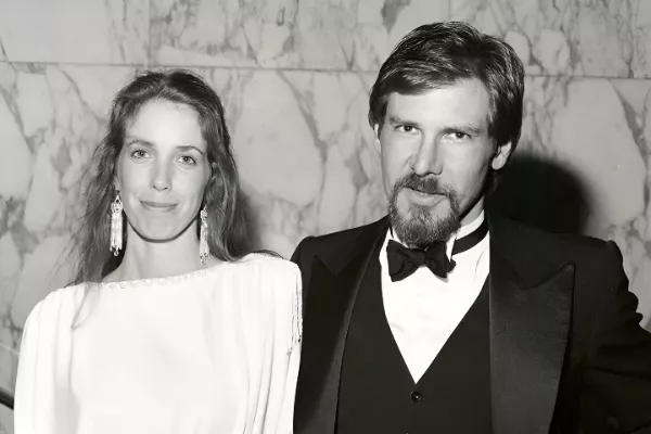 Melissa Mathison and Harrison Ford