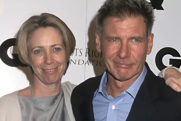 Melissa Mathison and Harrison Ford