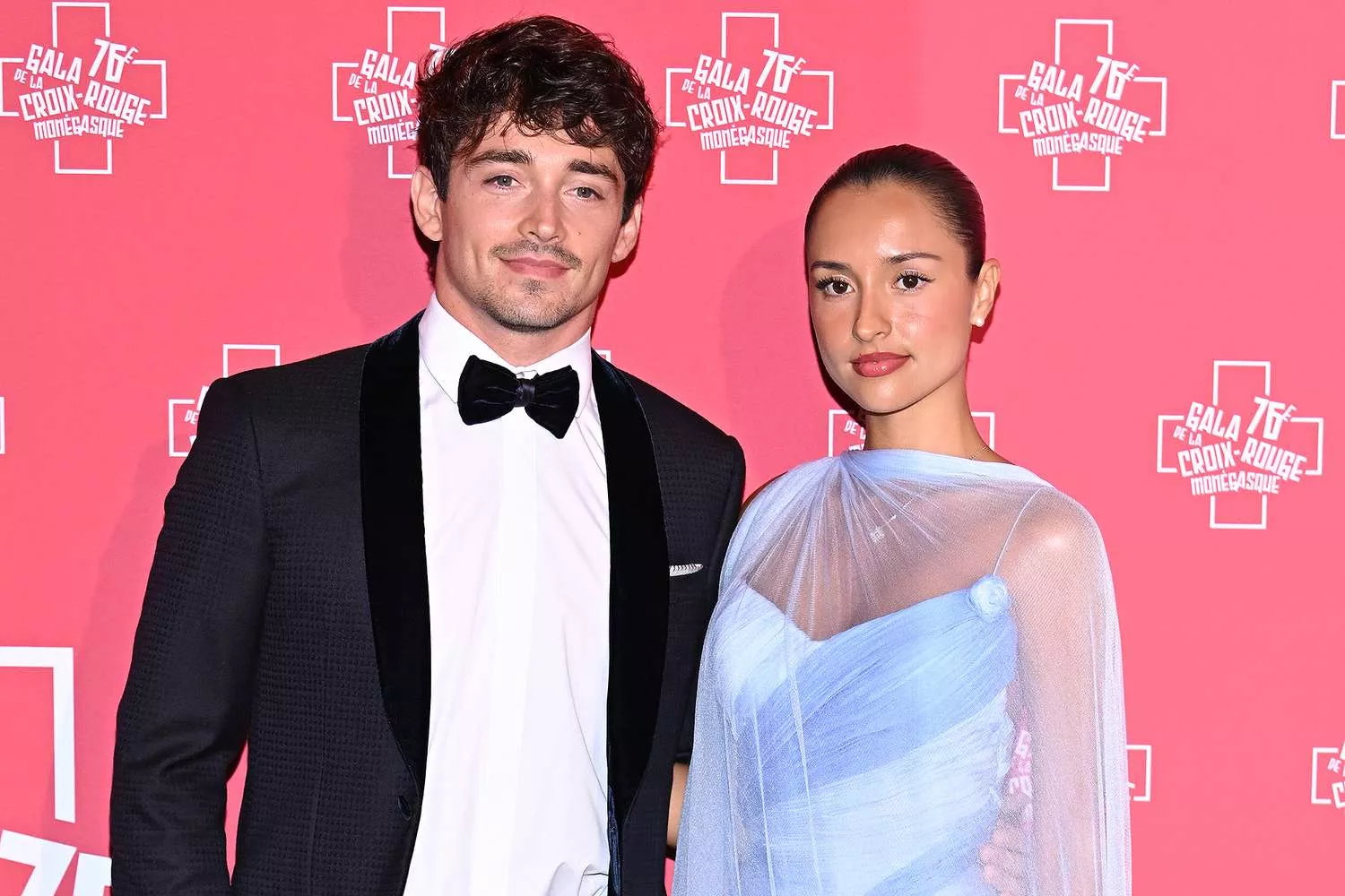 Charles Leclerc and Alexandra Saint Mleux