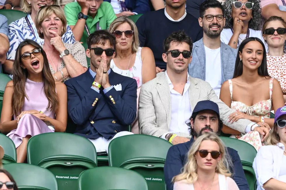 Charles Leclerc and Alexandra Saint Mleux