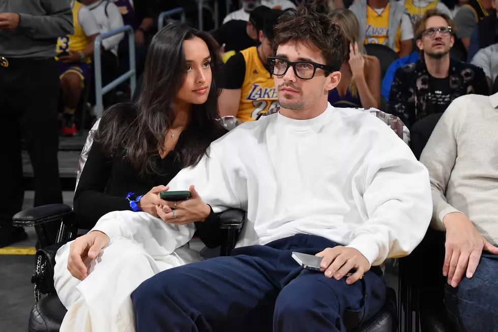 Charles Leclerc and Alexandra Saint Mleux