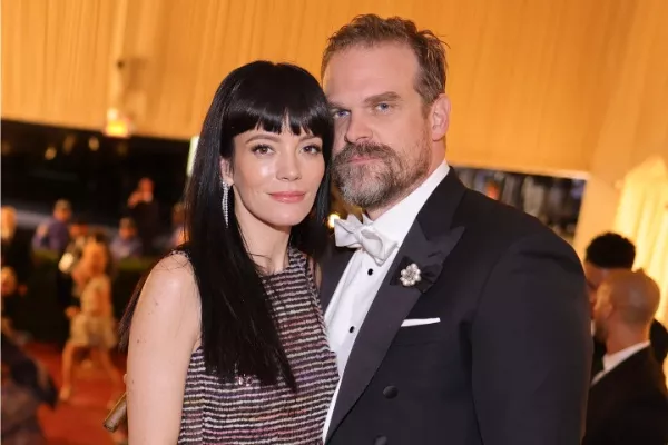 David Harbour and Lily Allen