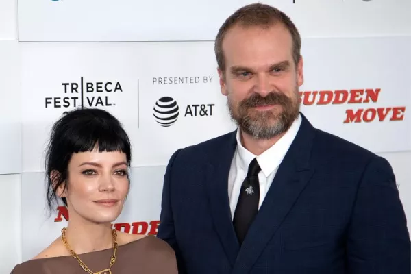 David Harbour and Lily Allen