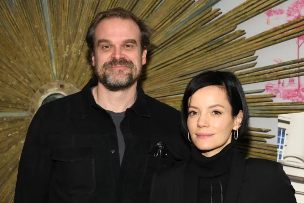 David Harbour and Lily Allen
