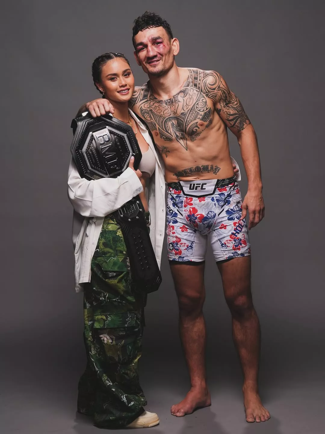 Max Holloway and Alessa Quizon