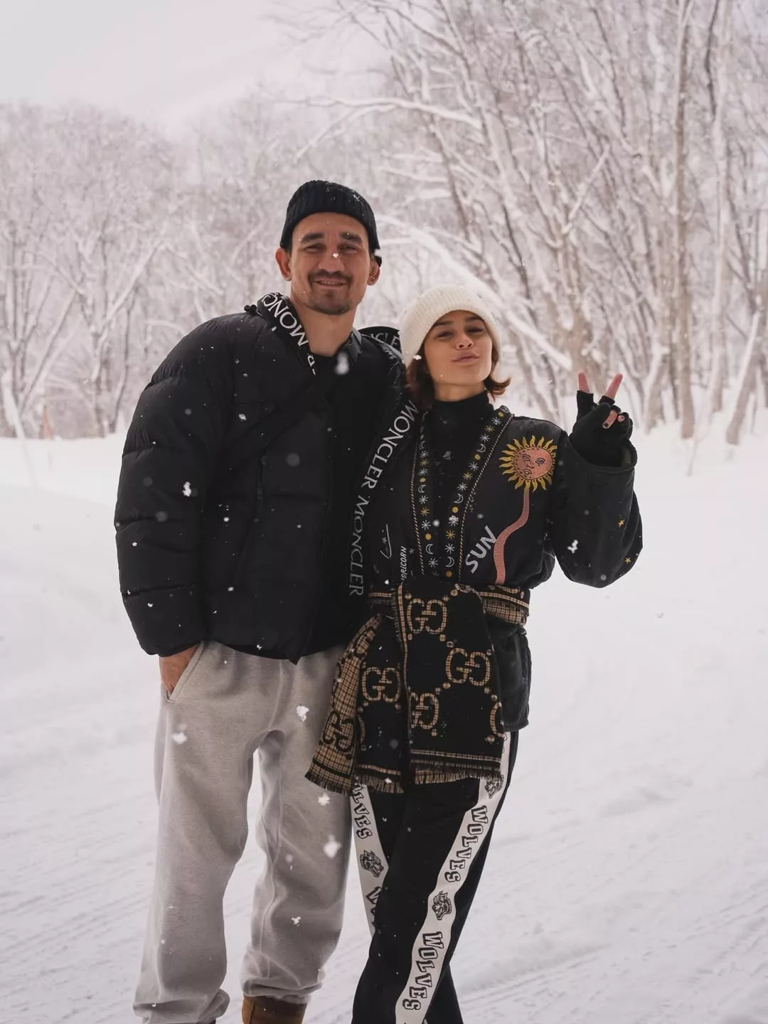 Max Holloway and Alessa Quizon