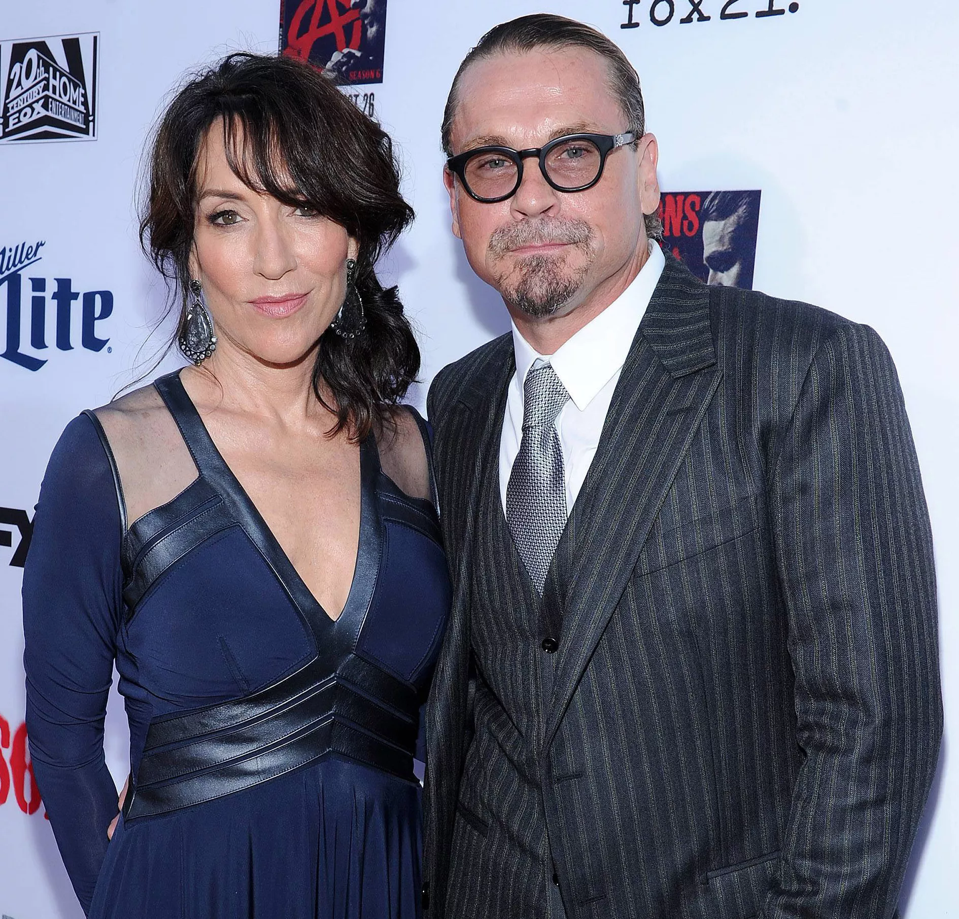 Kurt Sutter and Katie Sagal