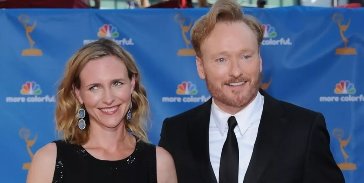 Liza Powel and Conan O'Brien