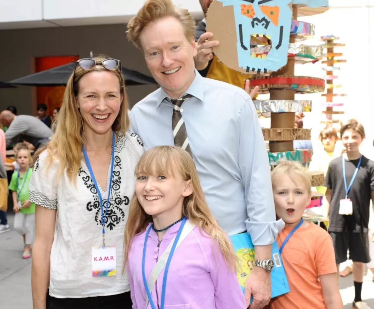 Liza Powel and Conan O'Brien