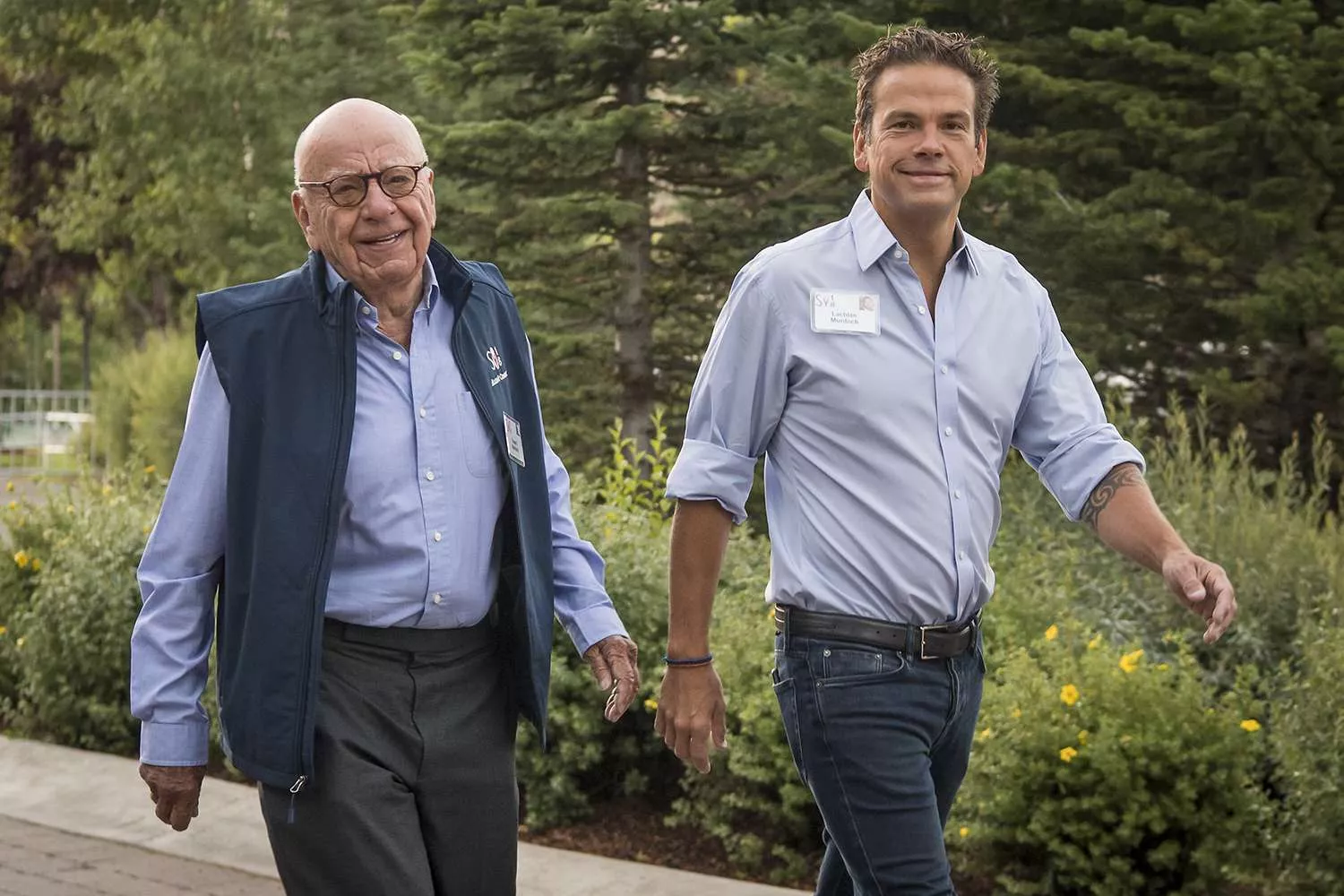 Lachlan Murdoch and Rupert Murdoch