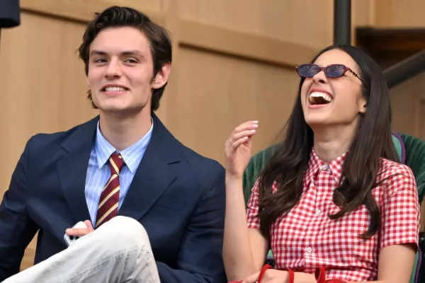 Olivia Rodrigo and Louis Partridge