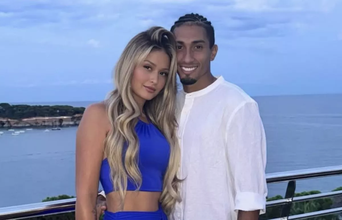 Raphinha and Natalia Rodrigues