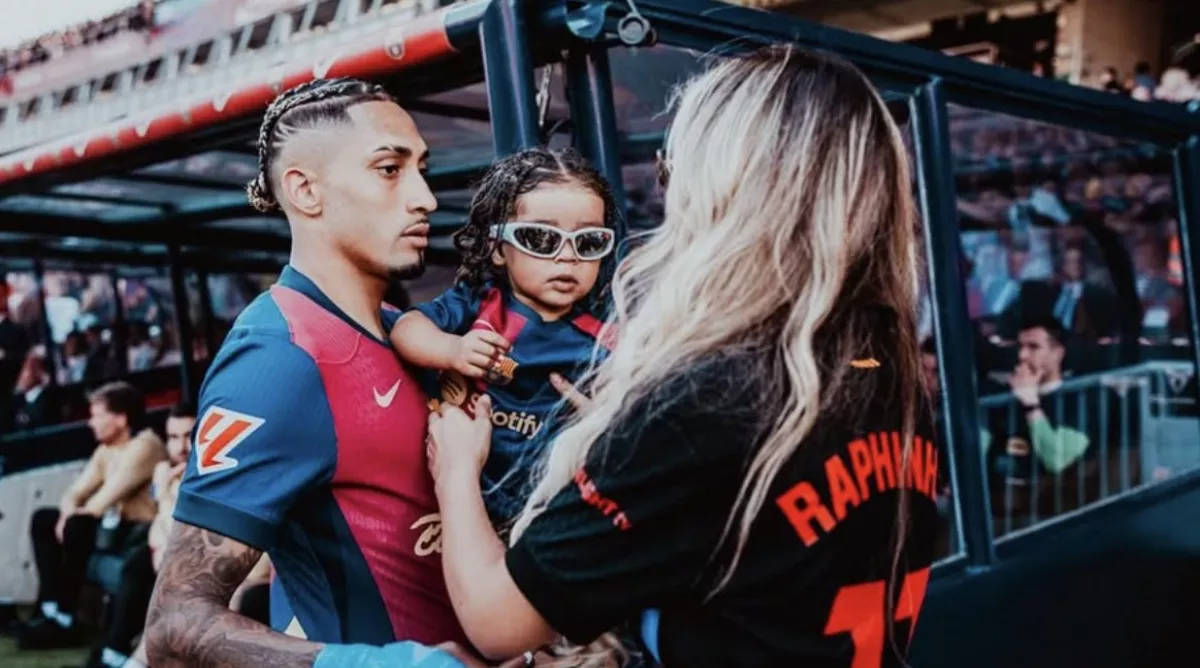 Raphinha and Natalia Rodrigues