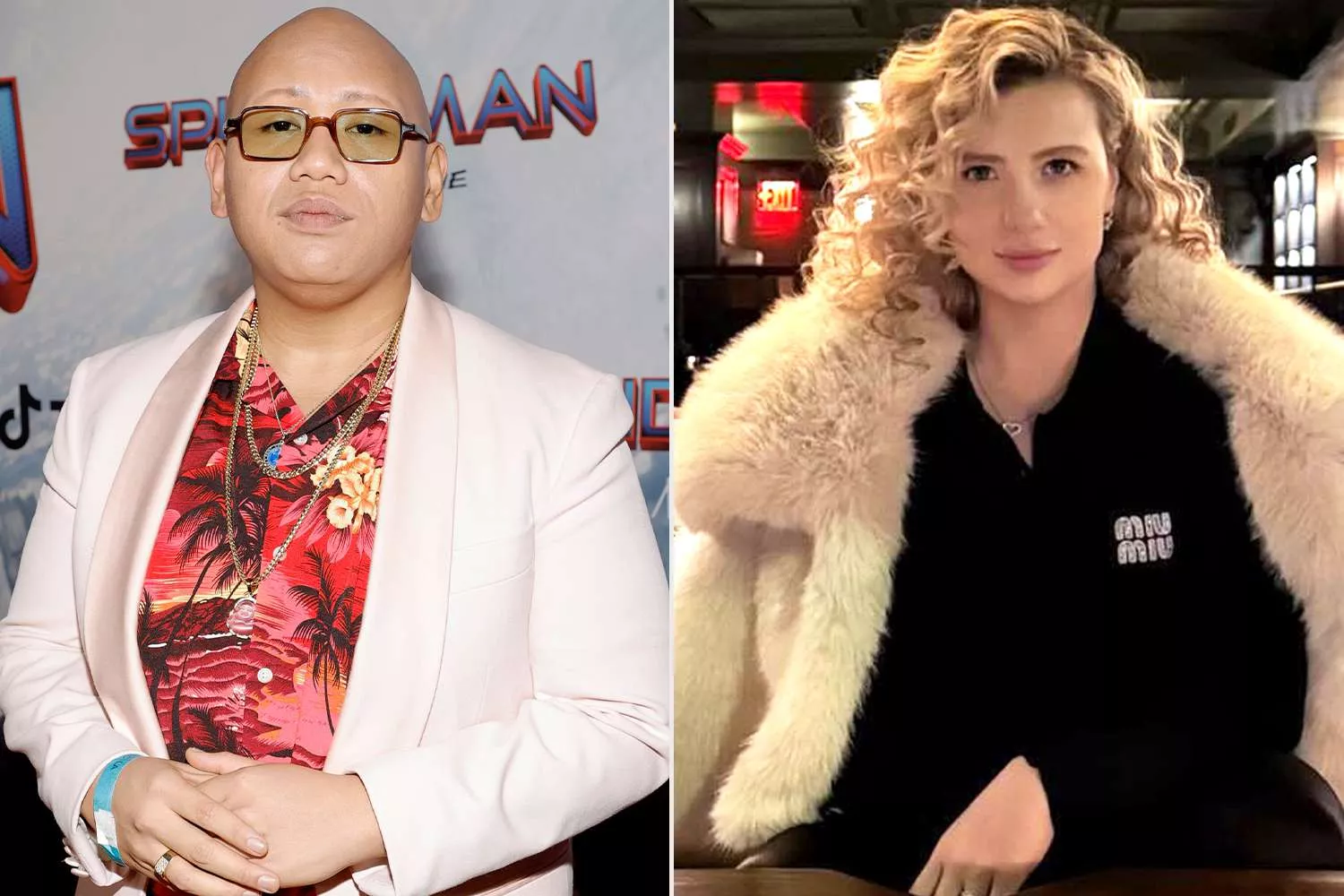 Jacob Batalon and Veronica Leahov