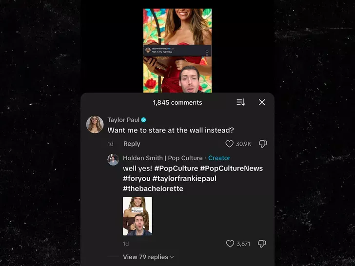 टेलर फ्रेंकी पॉल टिकटॉक टिप्पणी