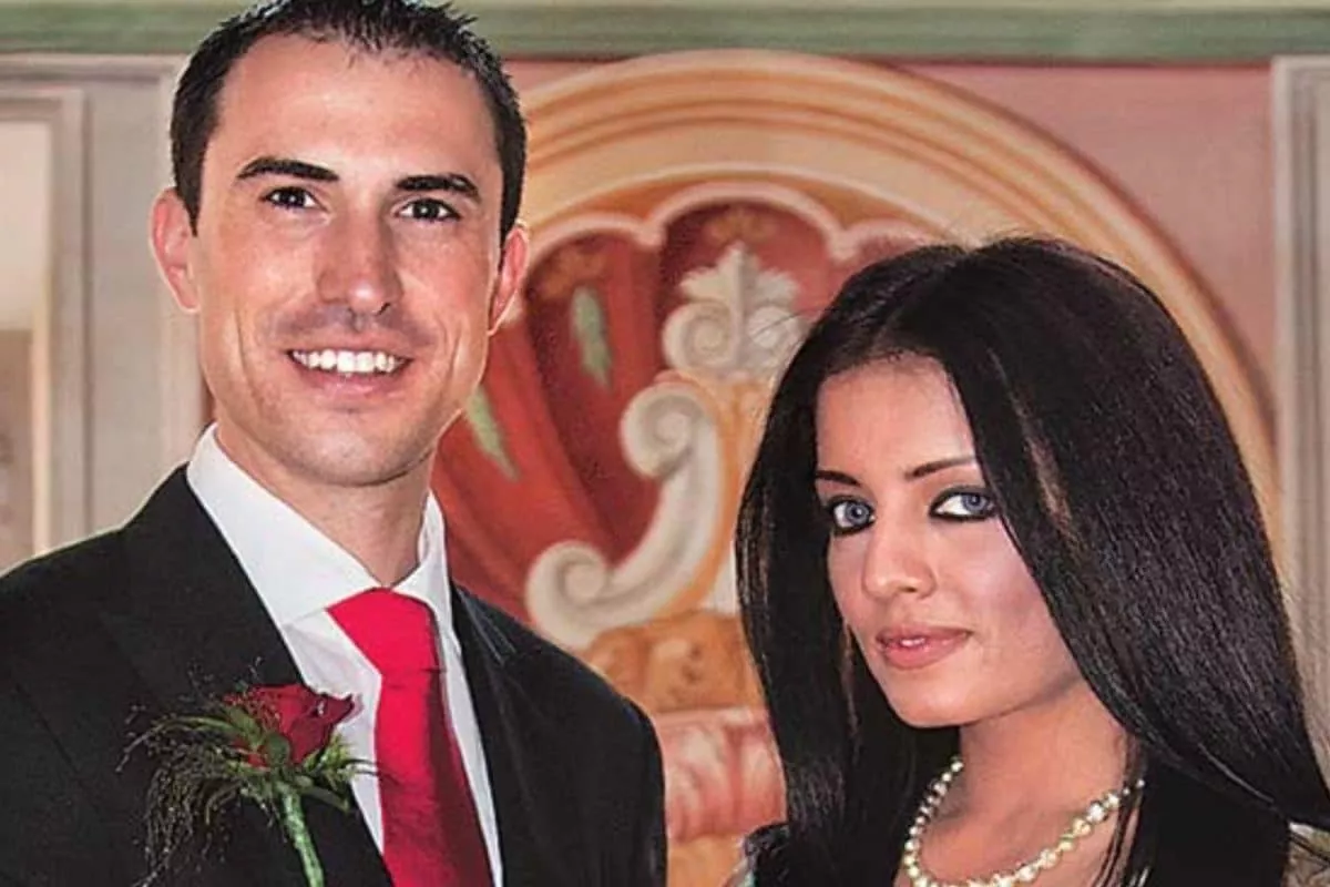 Celina Jaitly with husband