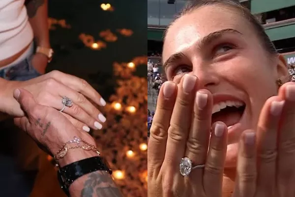 Georgios Frangulis and Aryna Sabalenka