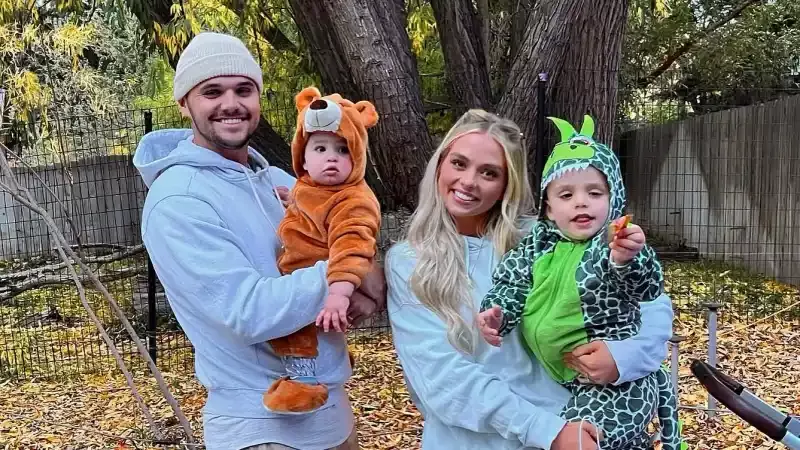 Chase McWhorter and Miranda Hope with their kids