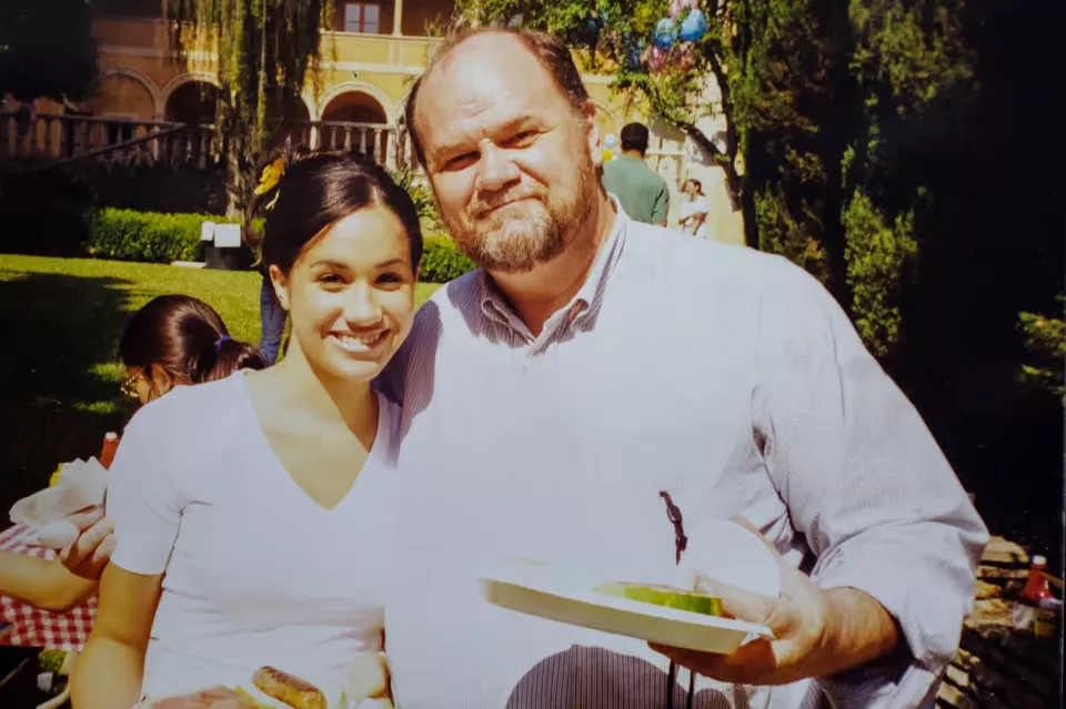 Meghan Markle with her father, Thomas Markle