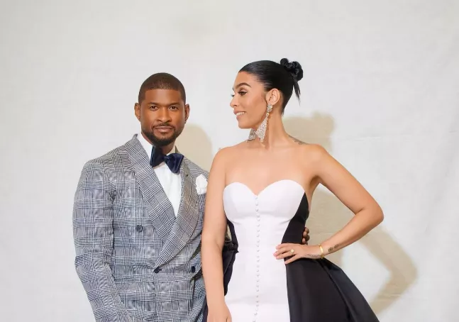 Usher and Jennifer Goicoechea