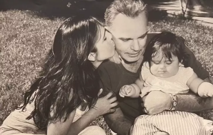 Billy Bob Thornton with wife and kid