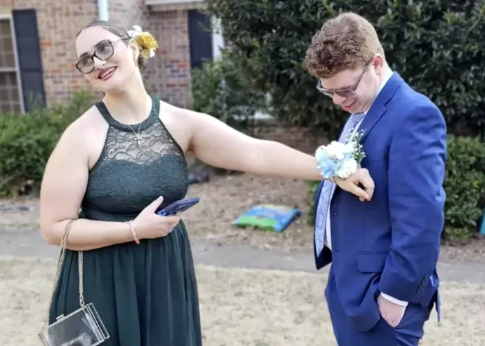 Georgie Harris and Luke Cardon