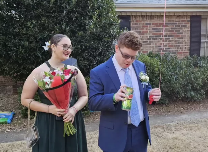 Georgie Harris and Luke Cardon