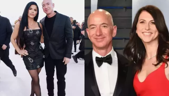 Lauren Sanchez and Jeff Bezos
