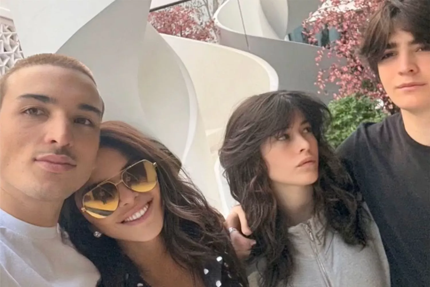 Lauren Sanchez Bezos with her kids