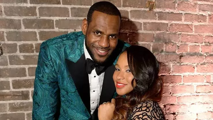 LeBron James and Savannah James 
