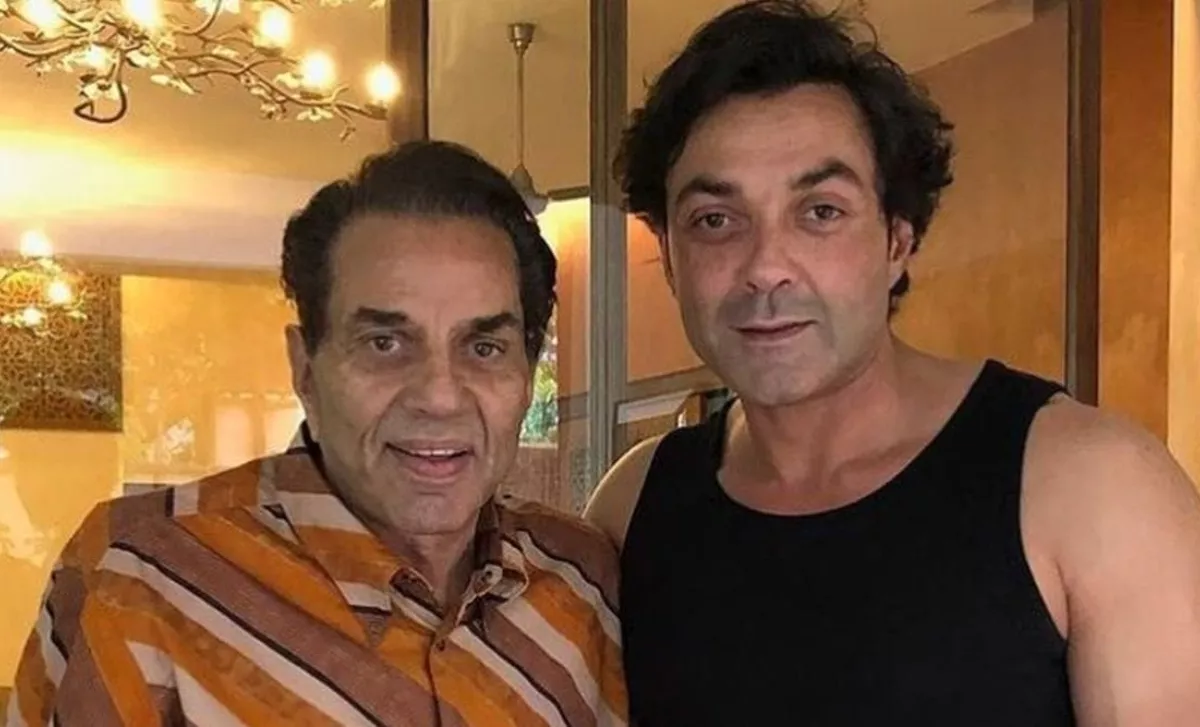 Bobby Deol and Dharmendra