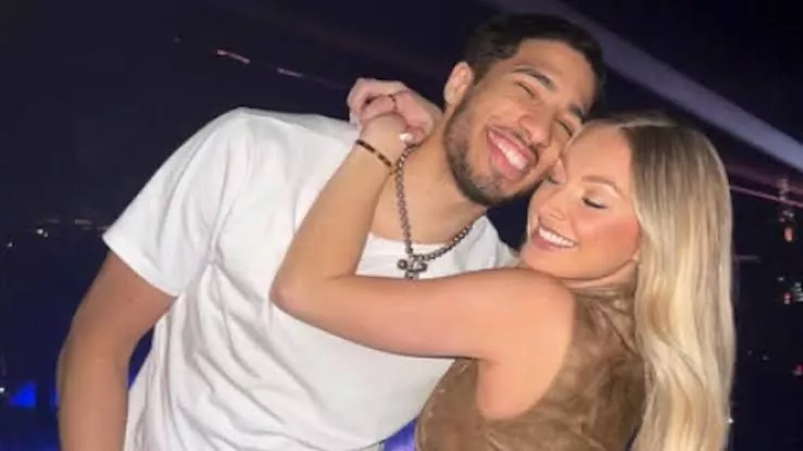 Tyrese Haliburton and Jade Jones 